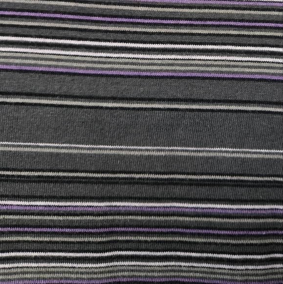 Roundtree & Yorke Stripe Polo Shirt Charcoal Gray XL - Picture 5 of 6